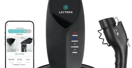 Lectron Level 1 J1772 EV Charger (WiFi) with App Control - 120V, 12 Amp, & 16 ft Cord - Portable Charger for J1772 EVs with NEMA 5-15 Plug - Compatible with All J1772 Evs