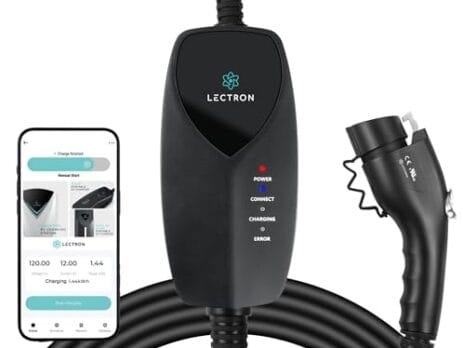 Lectron Level 1 J1772 EV Charger (WiFi) with App Control - 120V, 12 Amp, & 16 ft Cord - Portable Charger for J1772 EVs with NEMA 5-15 Plug - Compatible with All J1772 Evs