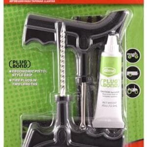 Slime 2040-A Tire Repair Plug Kit, Deluxe, Contains Strings, Tools and Glue, 11 Pieces