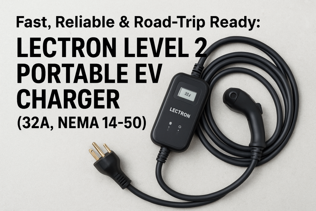 Reliable & Road-Trip Ready: A Hands-On Review of the Lectron Level 2 Portable EV Charger (32A, NEMA 14-50)