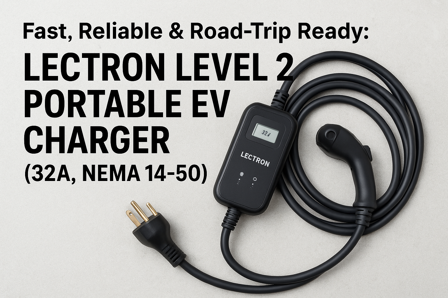 Reliable & Road-Trip Ready: A Hands-On Review of the Lectron Level 2 Portable EV Charger (32A, NEMA 14-50)