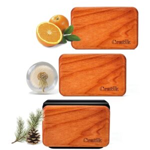 Car Air Freshener - Wood Air Freshener - Car Odor Eliminator for Visor Clip-Variety Scent Refill, Vehicle Scent Diffuser for Cabin, Truck & SUV - Pack of 3 (Grove-Pine-Open...