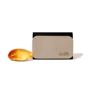 Drift Car Air Freshener - Stone Air Freshener Car Odor Eliminator - Long Lasting Scent - Auto Accessories - Metal Clip - Essential Oils - Clean Ingredients - Amber Scent Starter...