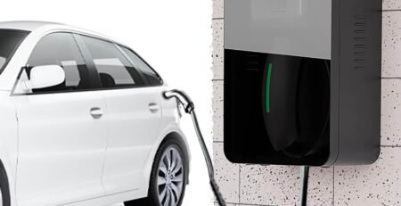 EV Charging Wall Cable Cover Universal, EV Electric Vehicle Car Charger Cover Protector with Tempered Glass, Tesla Charger Housing Box Weatherproof