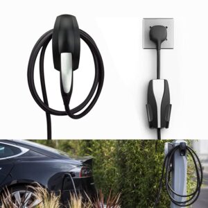 SEVEN SPARTA Charging Cable Holder with Chassis Bracket Compatible with Tesla Model 3 Model Y Model X Model S Charger Cable Organizer Car Accessories Wall Connector, Patent...